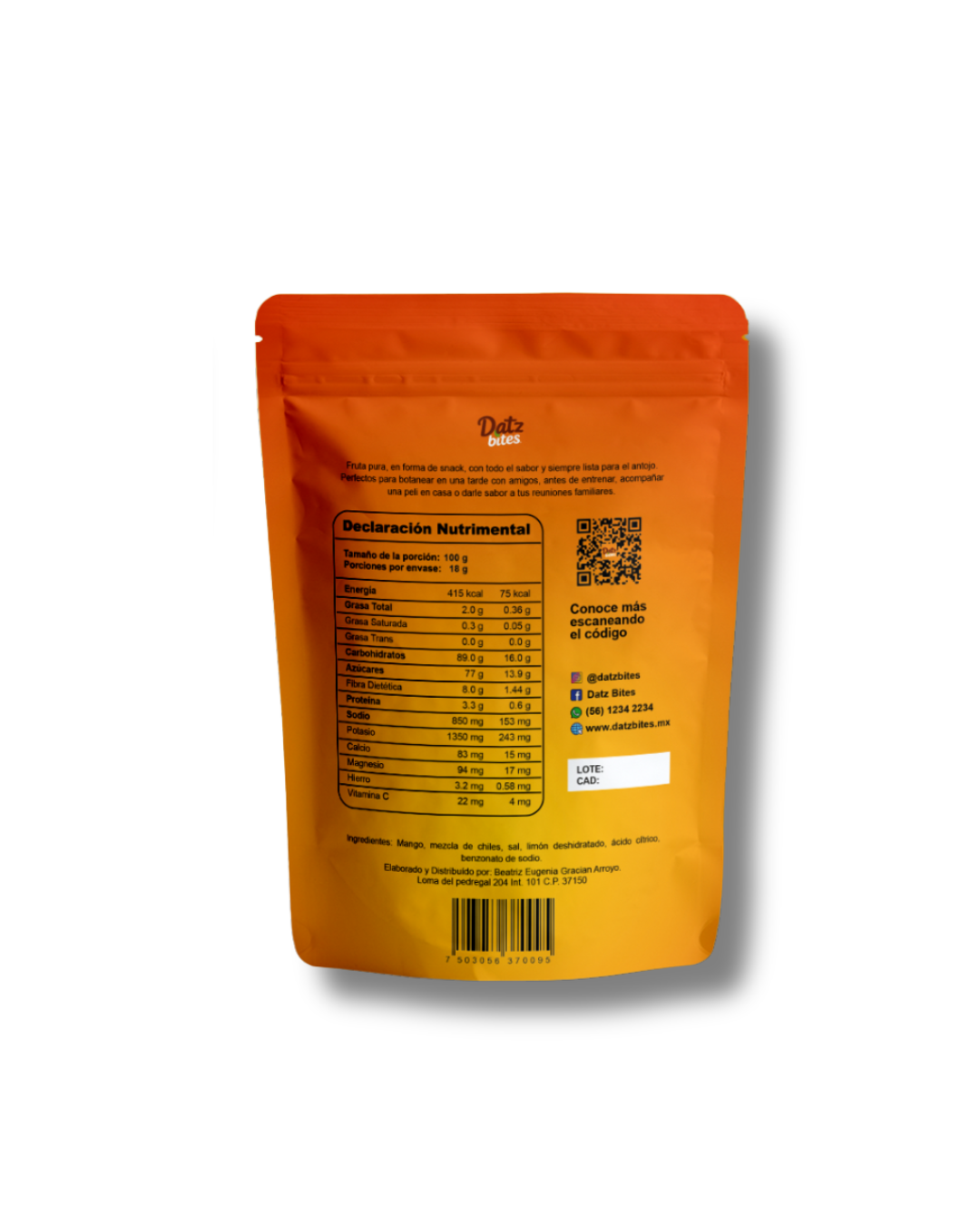 Mango Enchilado Liofilizado