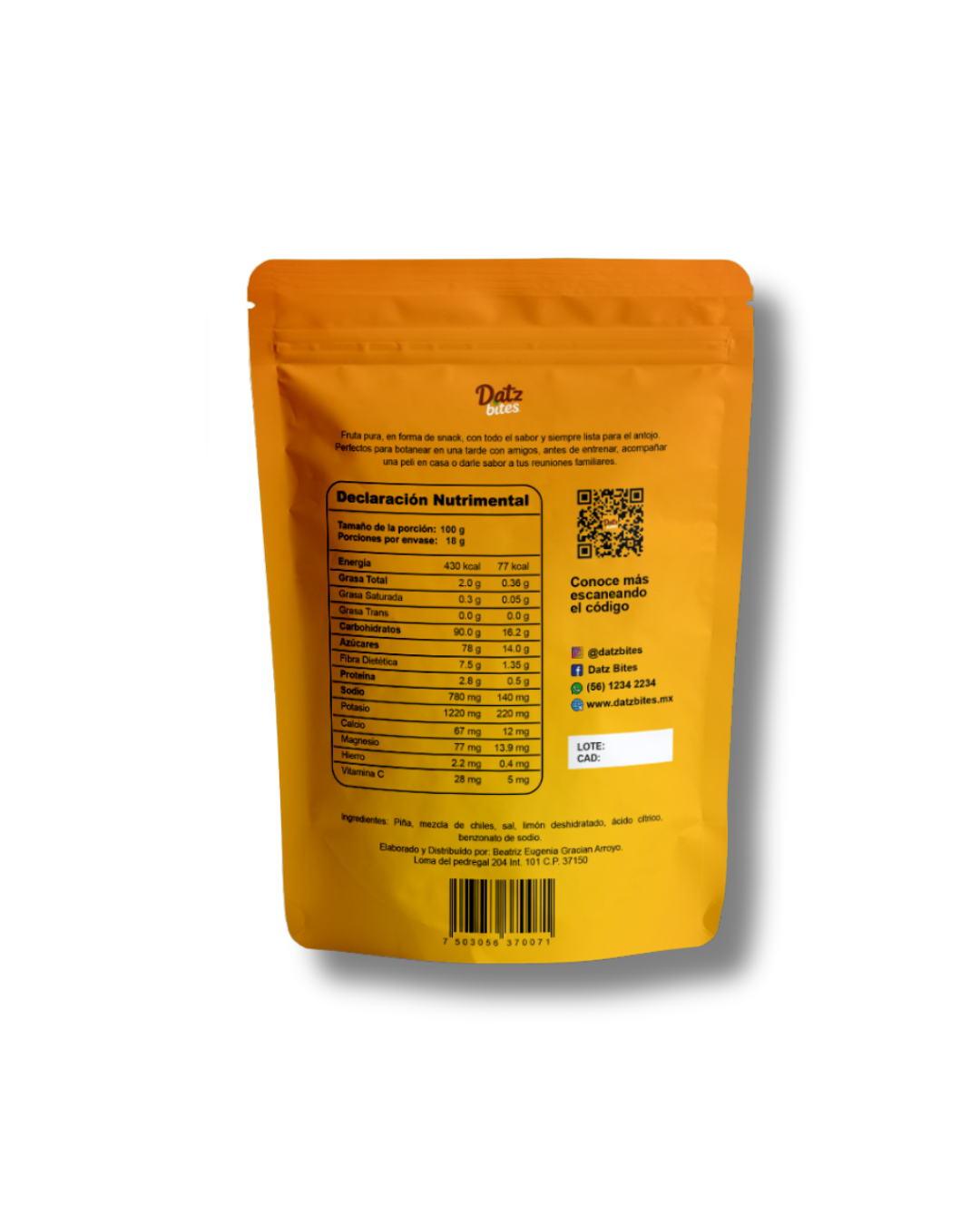 Piña Enchilada Liofilizada